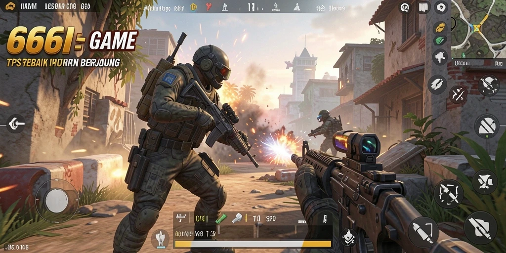 Tangkapan layar aksi mendebarkan dari gameplay TPS 666I.