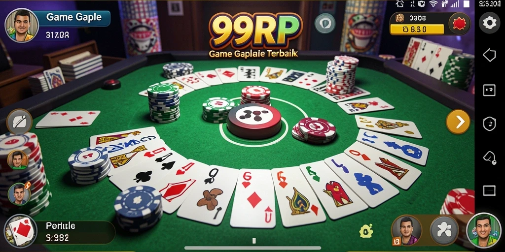 Gambaran gameplay seru Gaple di 99RP.