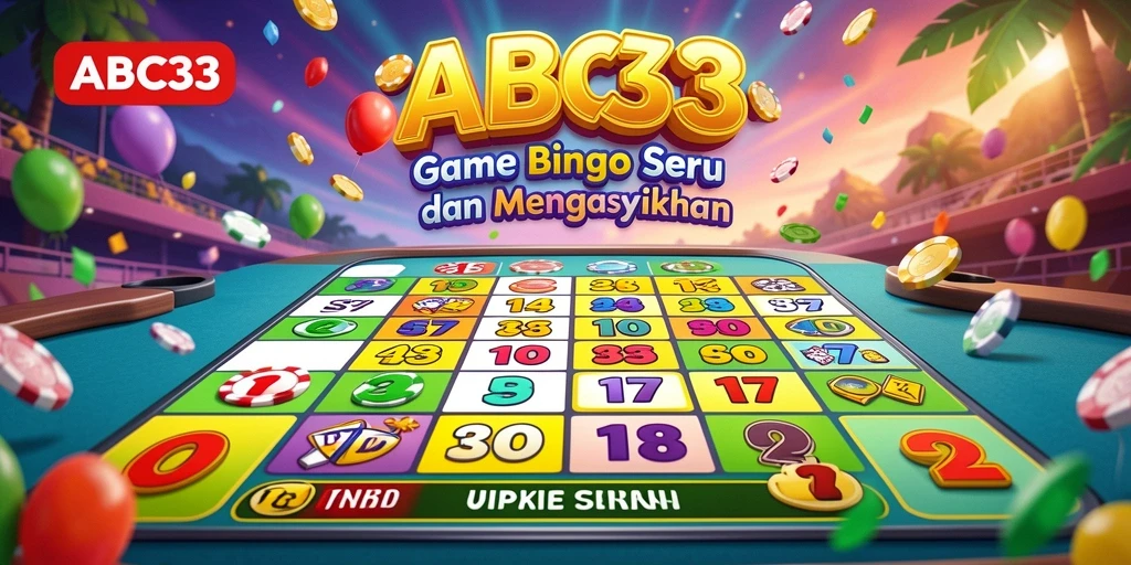 Screenshot permainan ABC33 menunjukkan suasana seru bermain Bingo.
