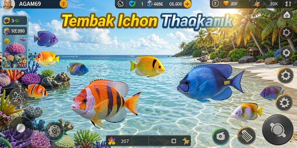 Tampilan gameplay AGAM69 yang menarik dan penuh aksi Tembak Ikan.