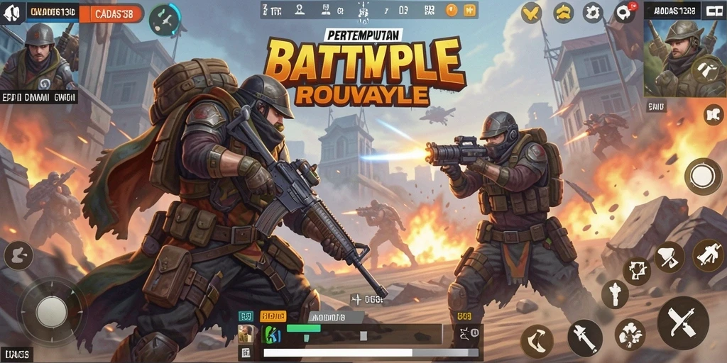 Tampilan gameplay seru di CADAS138 dengan aksi pertempuran yang intens.