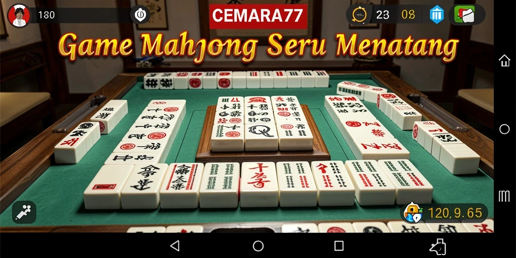 Tampilan gameplay Mahjong yang menarik dari CEMARA77.
