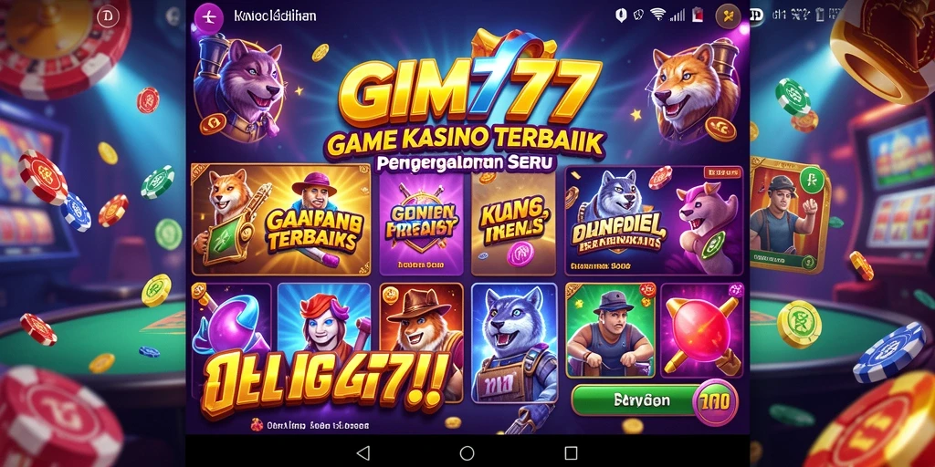 Screenshot GIM777 menampilkan gameplay seru permainan Kasino yang menghibur.