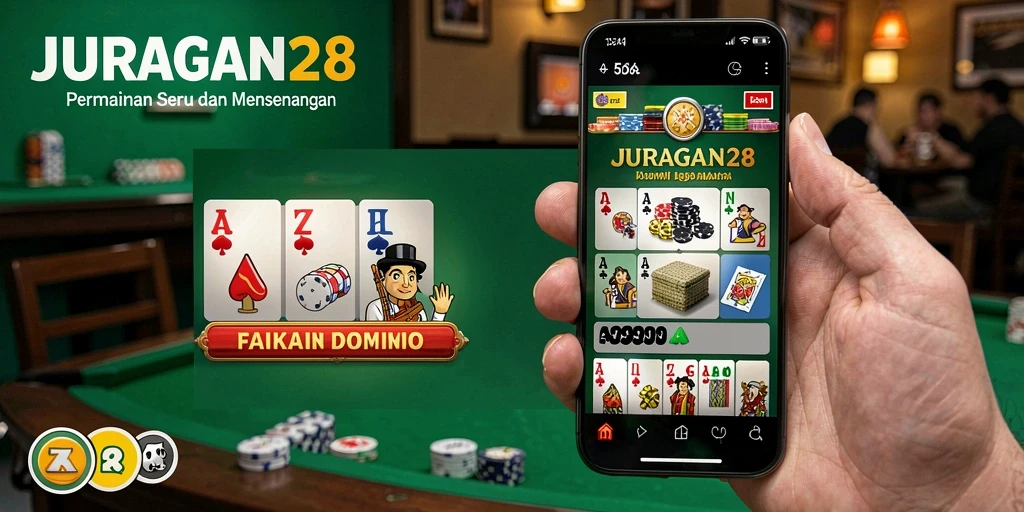 Tampilan menarik saat bermain Domino di JURAGAN28.