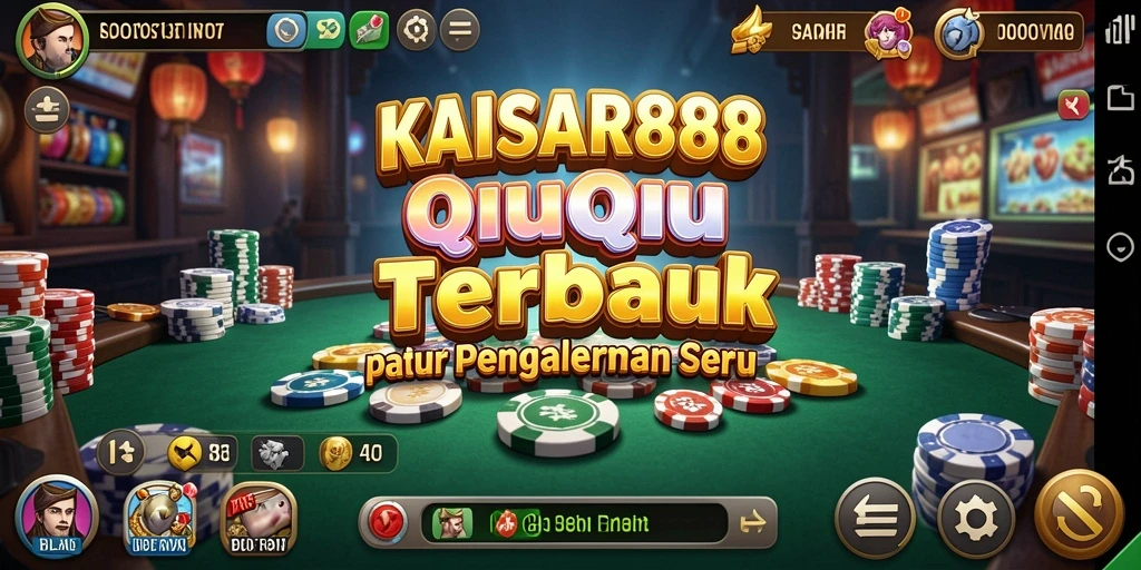 Screenshot gameplay KAISAR888 menampilkan aksi QiuQiu yang seru.