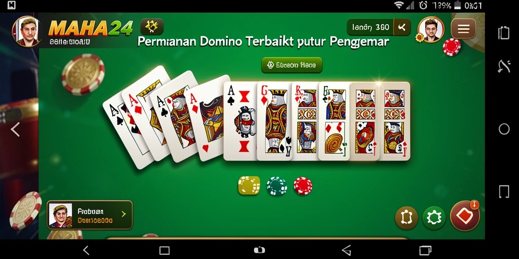 Tampilan gameplay seru dalam MAHA24 saat bermain Domino.