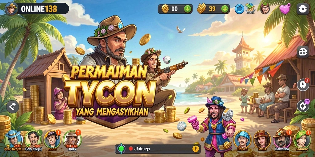 Tampilan gameplay Tycoon yang menawan dan interaktif.