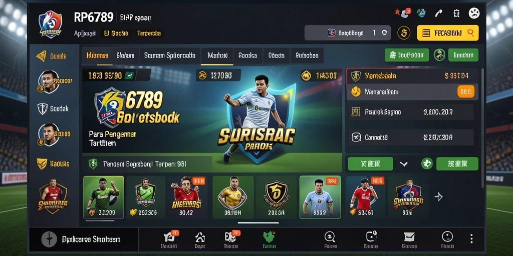 Tampilan gameplay Sportsbook yang menarik di RP6789.