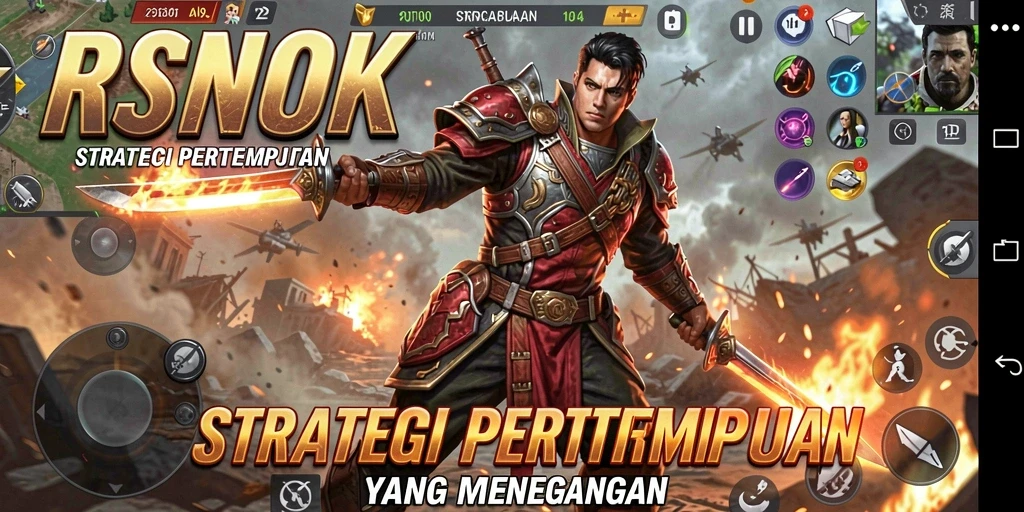 Screenshot gameplay RSNOK menunjukkan strategi yang mendebarkan.