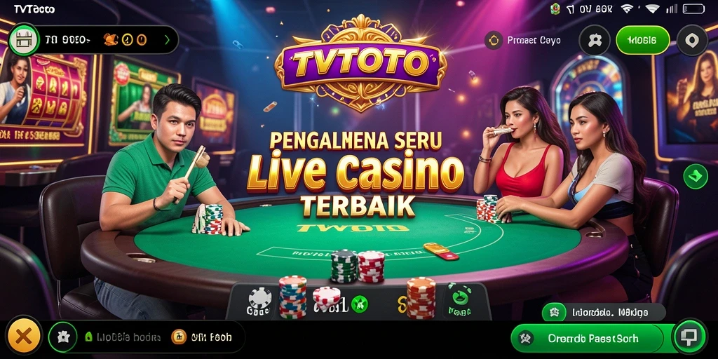 Tampilan gameplay menarik dari TVTOTO di Live Casino.