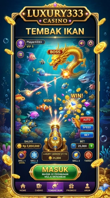 Screenshot aplikasi untuk pengguna di luxury333.